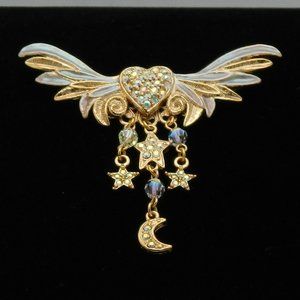 Kirk's Folly Brooch - ALWAYS FAITHFUL WINGED HEART